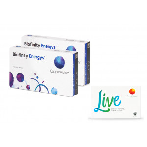 Biofinity Energys 2 x 6 čoček + Live daily disposable 2 x 5 čoček